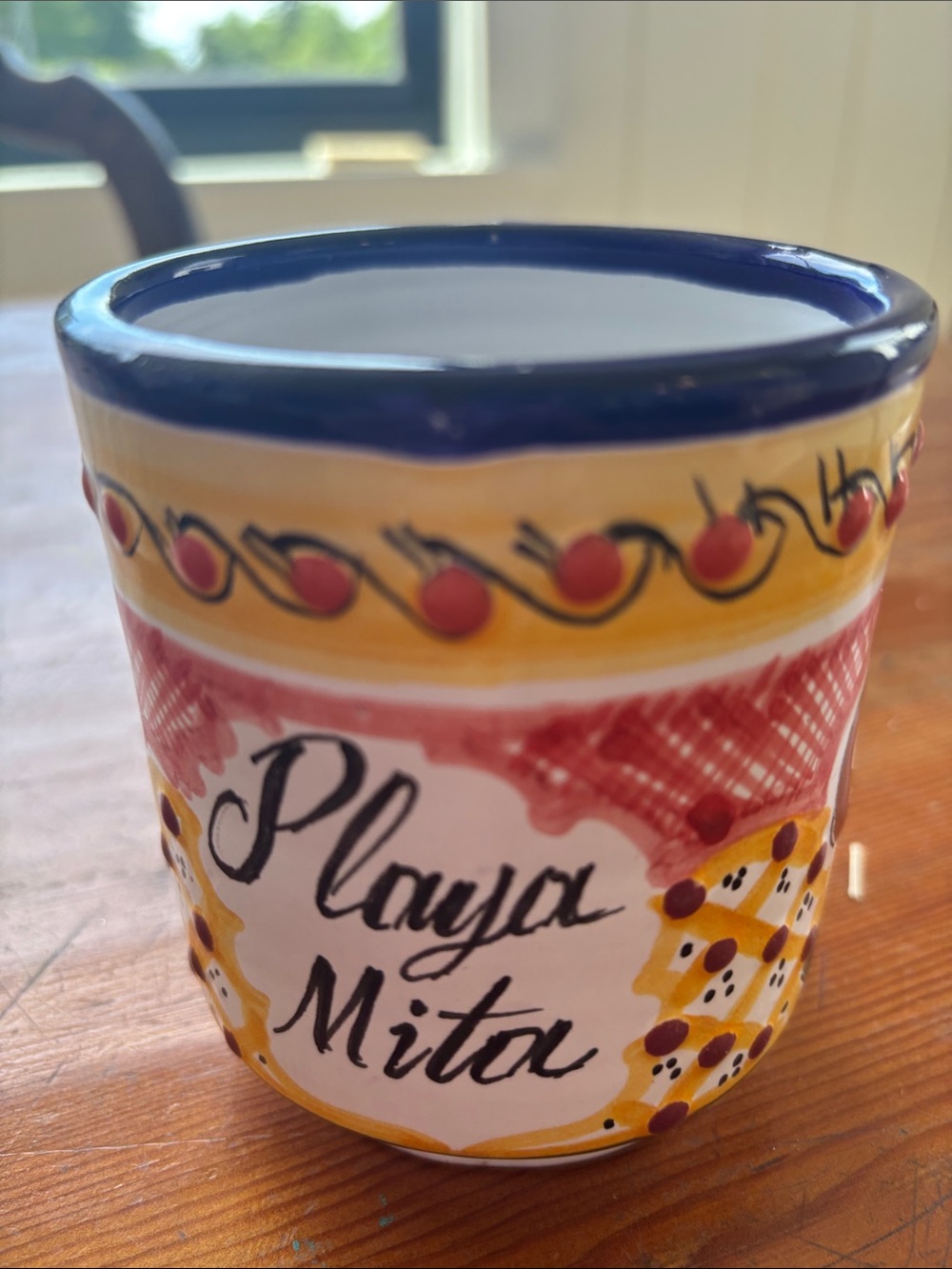 Hand Painted Mexican Ceramic Mug